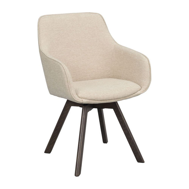 ALISON Esszimmerstuhl Hellbeige/Braun 58x60x88cm - ZEN ZONE