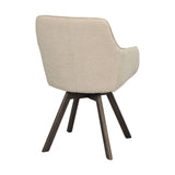 ALISON Esszimmerstuhl Hellbeige/Braun 58x60x88cm - ZEN ZONE