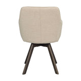 ALISON Esszimmerstuhl Hellbeige/Braun 58x60x88cm - ZEN ZONE