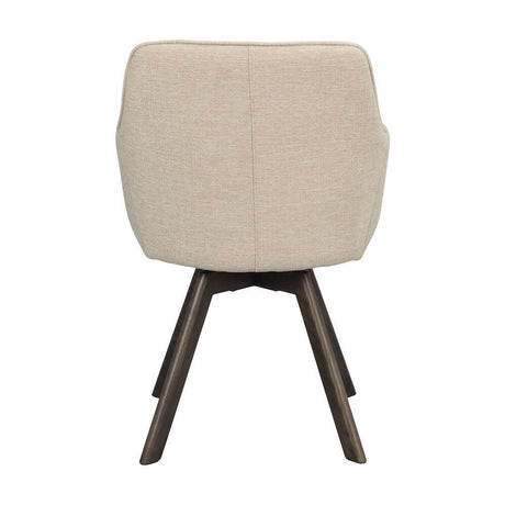ALISON Esszimmerstuhl Hellbeige/Braun 58x60x88cm - ZEN ZONE