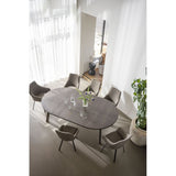 ALISON Essstuhl Dunkelbeige/schwarz 51x60x87cm - ZEN ZONE Furniture