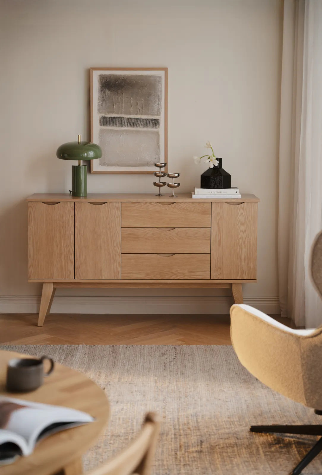 FILIPPA Sideboard aus Eiche 150x40x85 cm