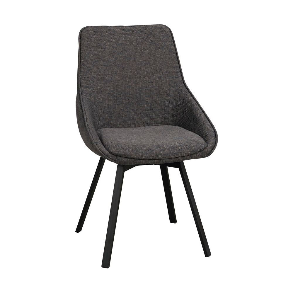 ALISON Essstuhl Grau/Schwarz 51x60x87cm - ZEN ZONE Furniture