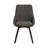ALISON Essstuhl Grau/Schwarz 51x60x87cm - ZEN ZONE Furniture