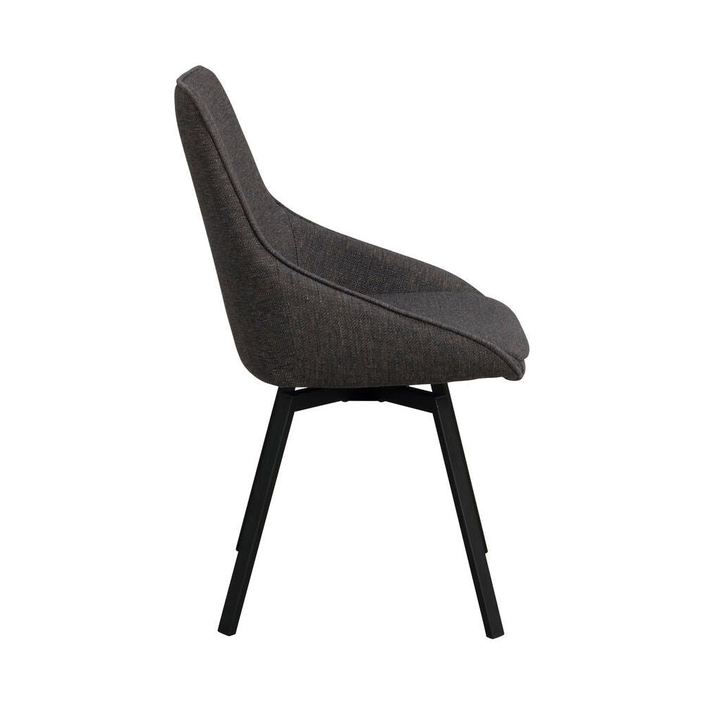 ALISON Essstuhl Grau/Schwarz 51x60x87cm - ZEN ZONE Furniture