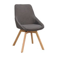 ALISON Essstuhl Grau/Eiche 51x60x88cm - ZEN ZONE Furniture