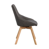 ALISON Essstuhl Grau/Eiche 51x60x88cm - ZEN ZONE Furniture