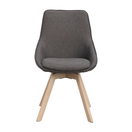 ALISON Essstuhl Grau/weiß pigmentiert 51x60x88cm - ZEN ZONE Furniture