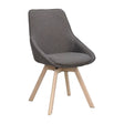 ALISON Essstuhl Grau/weiß pigmentiert 51x60x88cm - ZEN ZONE Furniture