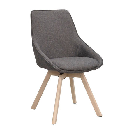 ALISON Essstuhl Grau/weiß pigmentiert 51x60x88cm - ZEN ZONE Furniture