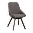ALISON Essstuhl Grau/Braun 51x60x88cm - ZEN ZONE Furniture