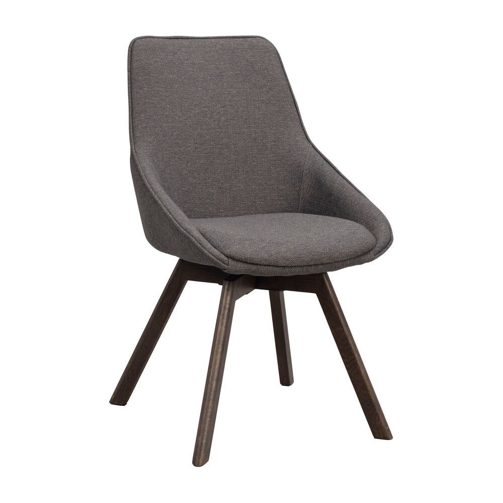 ALISON Essstuhl Grau/Braun 51x60x88cm - ZEN ZONE Furniture