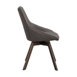 ALISON Essstuhl Grau/Braun 51x60x88cm - ZEN ZONE Furniture