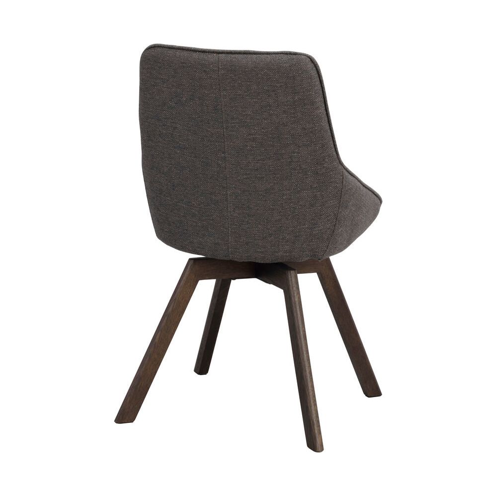 ALISON Essstuhl Grau/Braun 51x60x88cm - ZEN ZONE Furniture