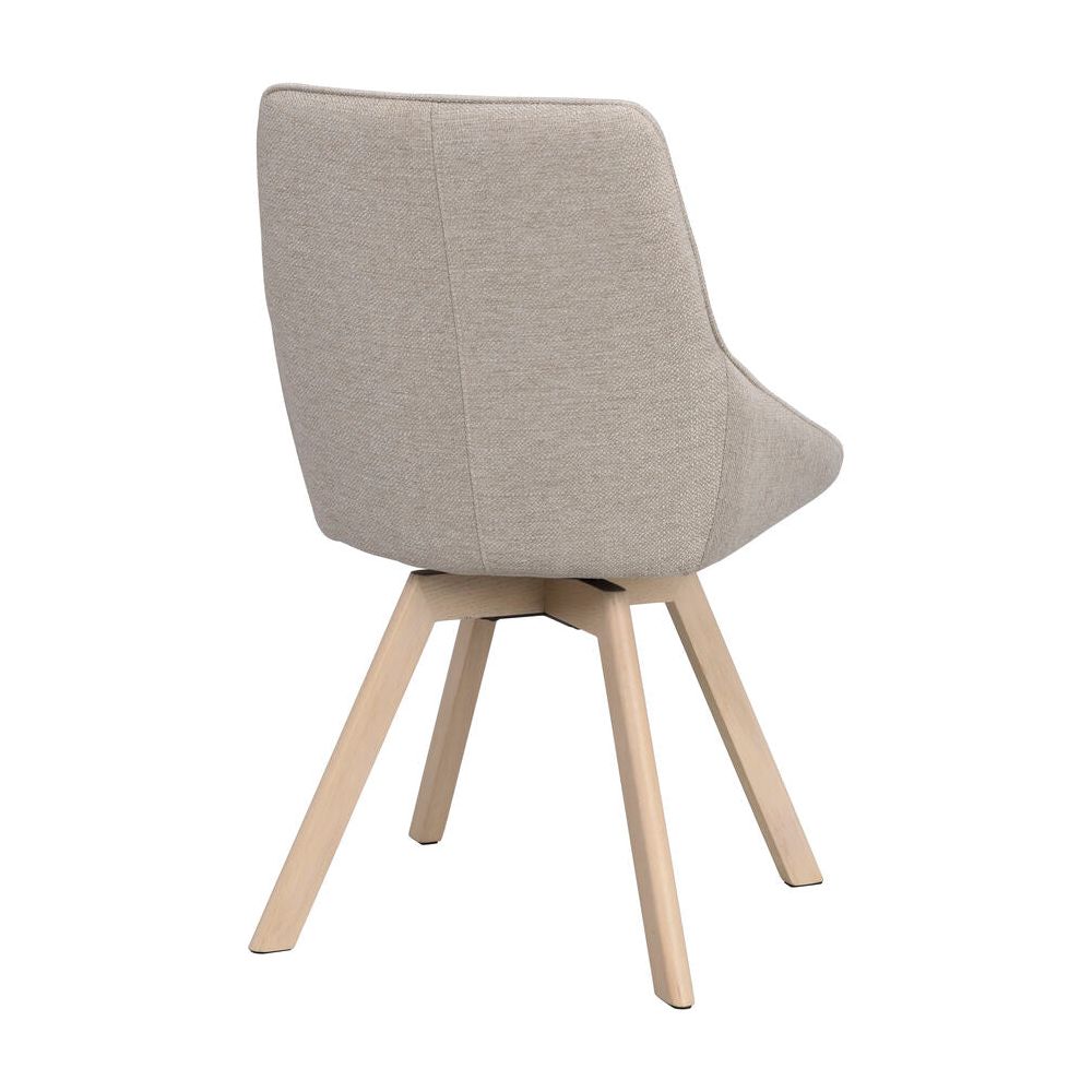 ALISON Essstuhl Beige/Weiß pigmentiert 51x60x88cm - ZEN ZONE Furniture