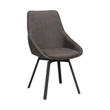 ALISON Essstuhl Dunkelgrau/Schwarz 51x60x87cm - ZEN ZONE Furniture