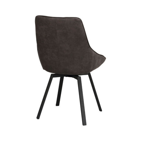 ALISON Essstuhl Dunkelgrau/Schwarz 51x60x87cm - ZEN ZONE Furniture