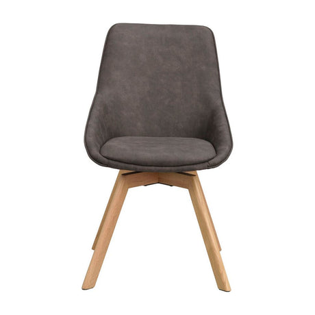 ALISON Essstuhl Dunkelgrau/Eiche 51x60x88cm - ZEN ZONE Furniture