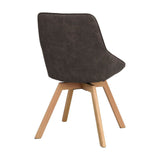 ALISON Essstuhl Dunkelgrau/Eiche 51x60x88cm - ZEN ZONE Furniture