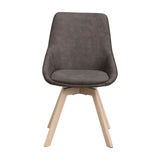 ALISON Essstuhl Dunkelgrau/weiß pigmentiert 51x60x88cm - ZEN ZONE Furniture