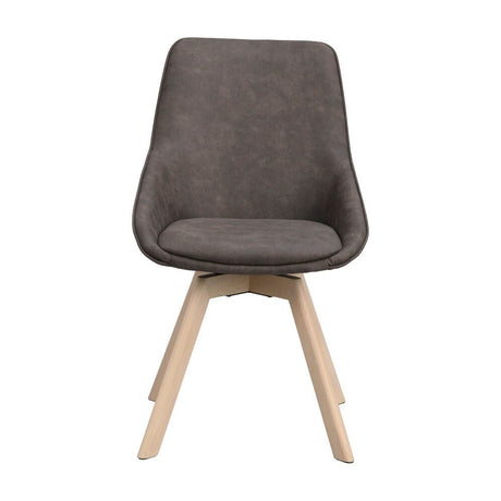 ALISON Essstuhl Dunkelgrau/weiß pigmentiert 51x60x88cm - ZEN ZONE Furniture