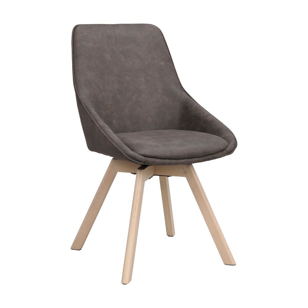 ALISON Essstuhl Dunkelgrau/weiß pigmentiert 51x60x88cm - ZEN ZONE Furniture