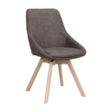 ALISON Essstuhl Dunkelgrau/weiß pigmentiert 51x60x88cm - ZEN ZONE Furniture