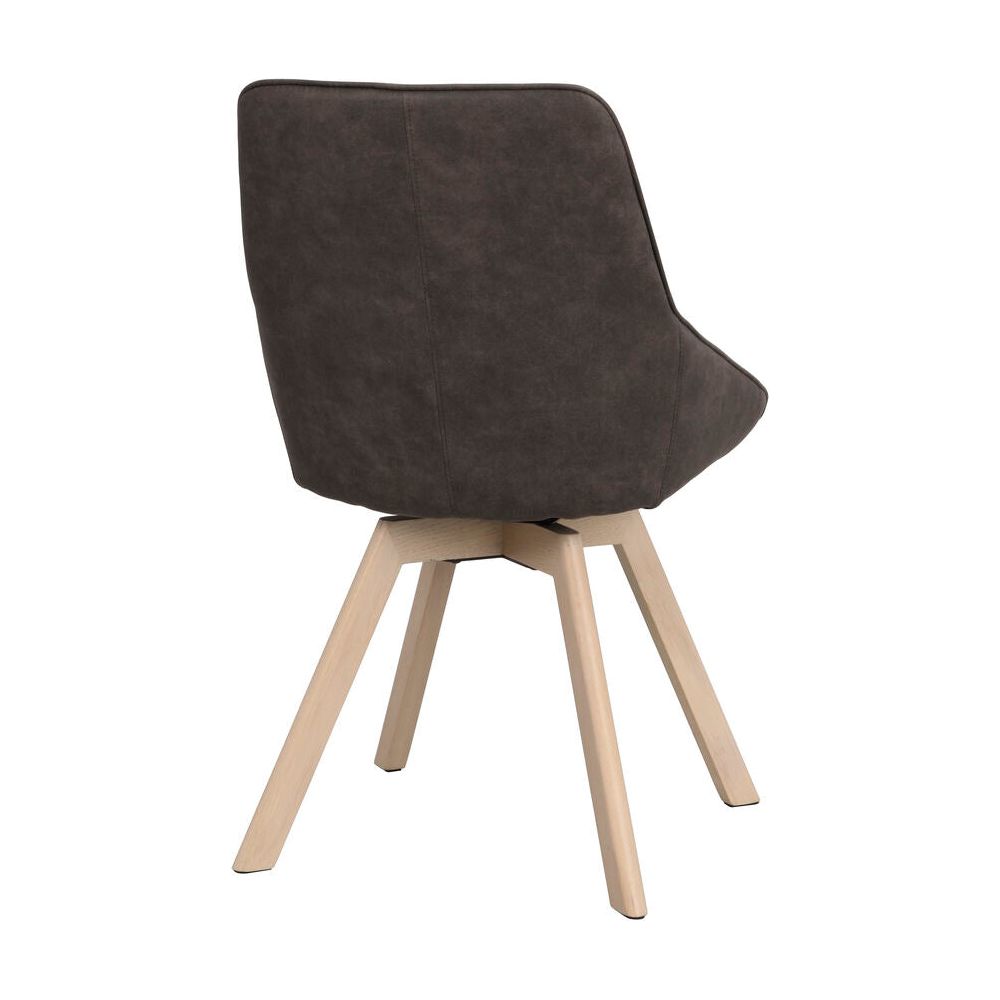 ALISON Essstuhl Dunkelgrau/weiß pigmentiert 51x60x88cm - ZEN ZONE Furniture