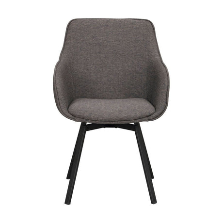 ALISON Essstuhl Grau/Schwarz 58x59x89cm - ZEN ZONE Furniture
