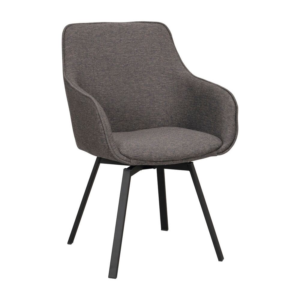 ALISON Essstuhl Grau/Schwarz 58x59x89cm - ZEN ZONE Furniture