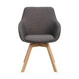 ALISON Essstuhl Grau/Eiche 58x60x88cm - ZEN ZONE Furniture