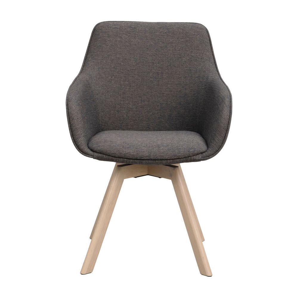 ALISON Essstuhl Grau/weiß pigmentiert 58x60x88cm - ZEN ZONE Furniture