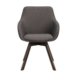 ALISON Essstuhl Grau/Braun 58x60x88cm - ZEN ZONE Furniture