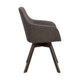 ALISON Essstuhl Grau/Braun 58x60x88cm - ZEN ZONE Furniture