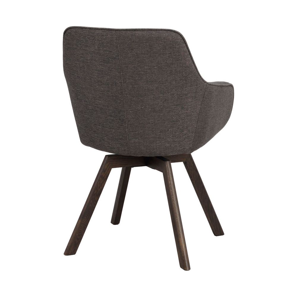 ALISON Essstuhl Grau/Braun 58x60x88cm - ZEN ZONE Furniture