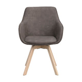 ALISON Essstuhl Dunkelgrau/weiß pigmentiert 58x60x88cm - ZEN ZONE Furniture