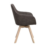 ALISON Essstuhl Dunkelgrau/weiß pigmentiert 58x60x88cm - ZEN ZONE Furniture