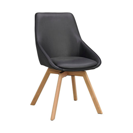 ALISON Essstuhl Schwarz/Eiche 51x60x88cm - ZEN ZONE Furniture