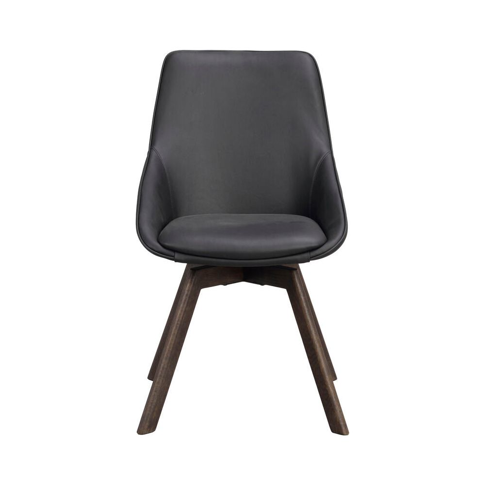 ALISON Essstuhl Schwarz/braun 51x60x88cm - ZEN ZONE Furniture