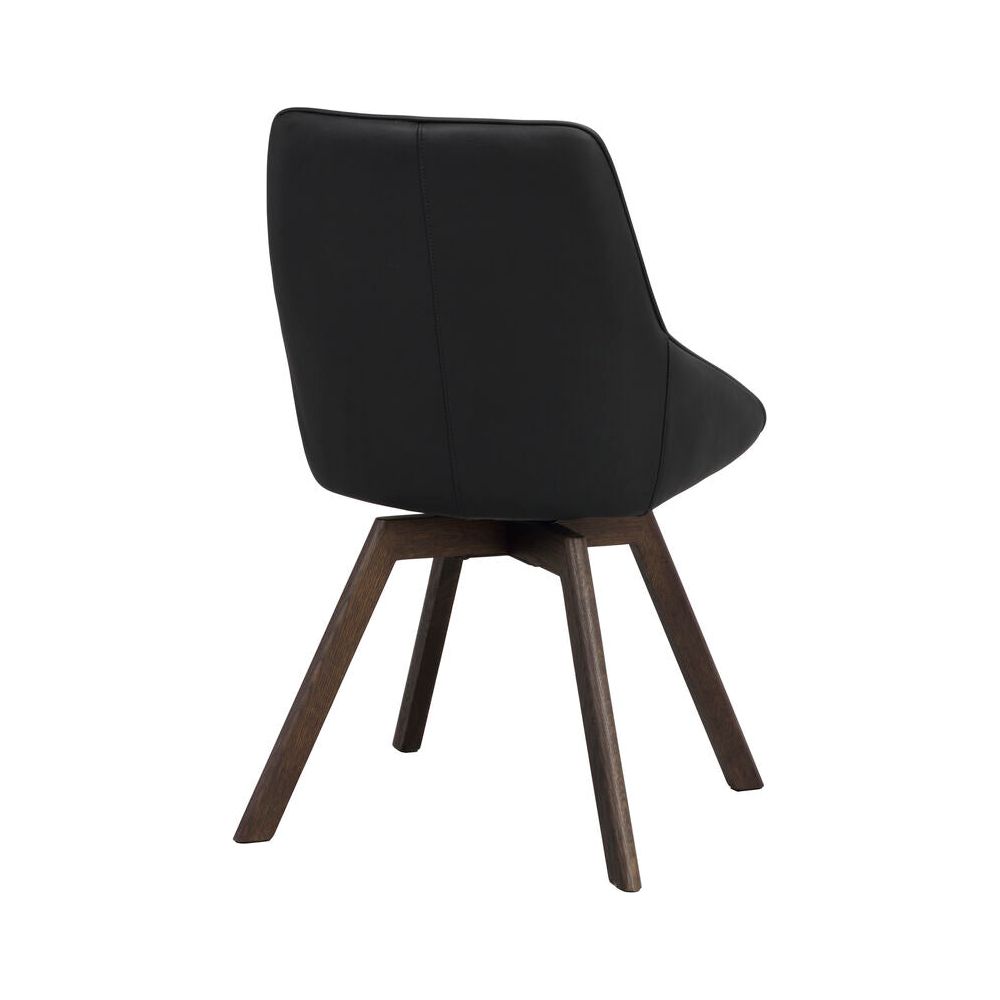 ALISON Essstuhl Schwarz/braun 51x60x88cm - ZEN ZONE Furniture