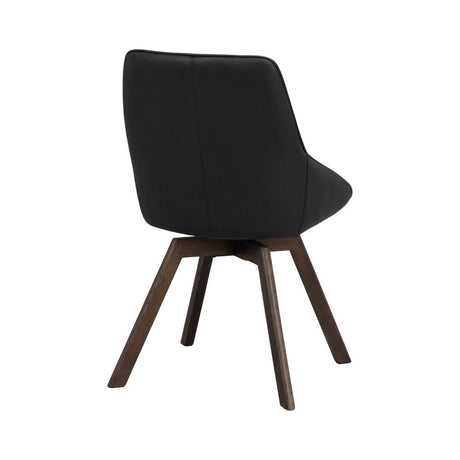 ALISON Essstuhl Schwarz/braun 51x60x88cm - ZEN ZONE Furniture