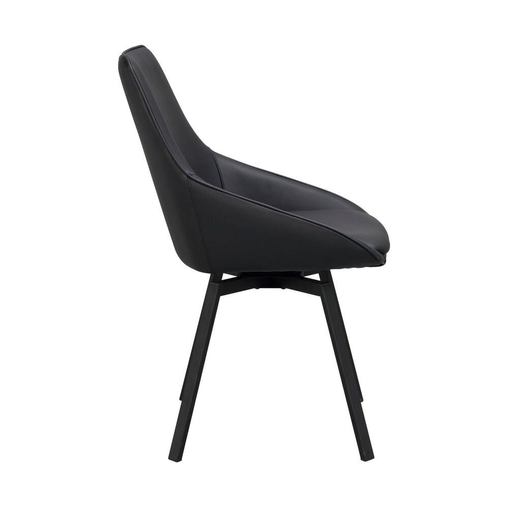 ALISON Essstuhl Schwarz 51x60x87cm - ZEN ZONE Furniture