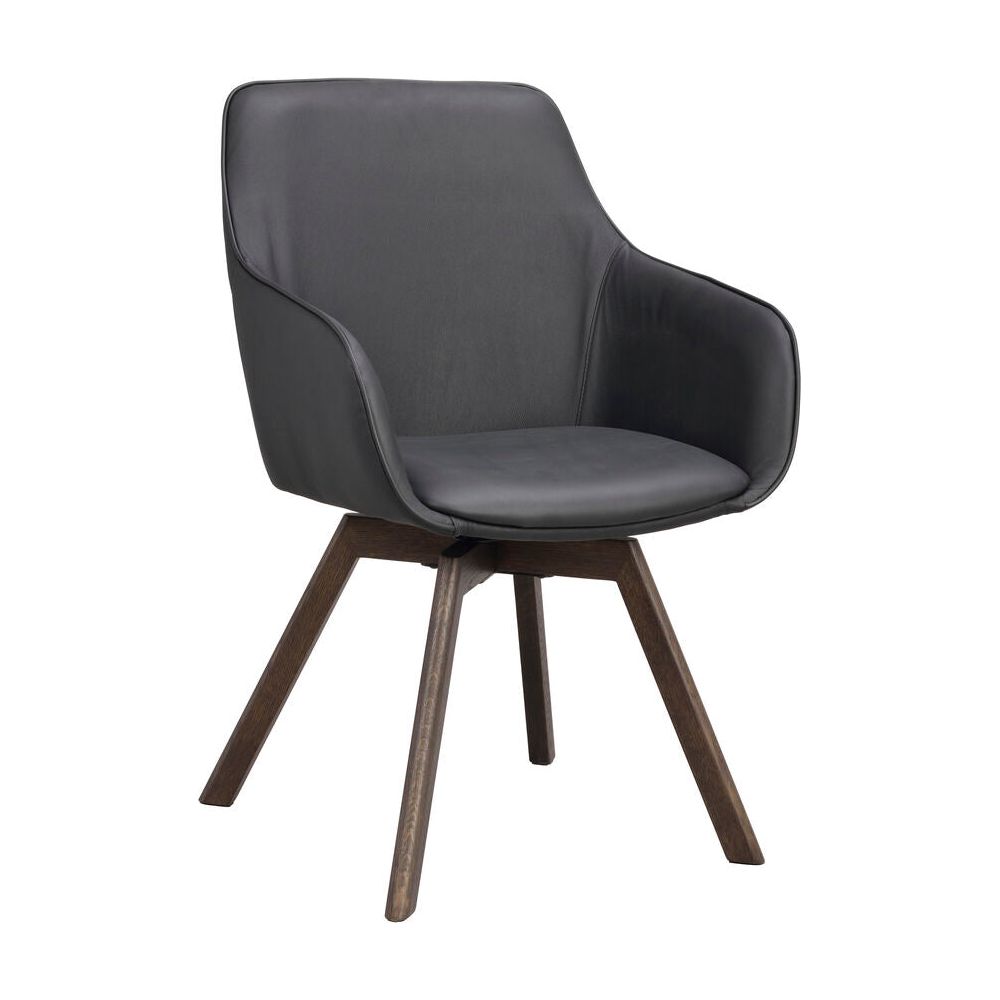 ALISON Essstuhl Schwarz/braun 58x60x88cm - ZEN ZONE Furniture