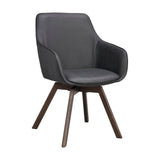 ALISON Essstuhl Schwarz/braun 58x60x88cm - ZEN ZONE Furniture