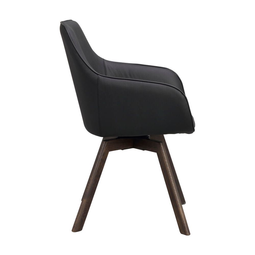 ALISON Essstuhl Schwarz/braun 58x60x88cm - ZEN ZONE Furniture