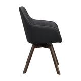 ALISON Essstuhl Schwarz/braun 58x60x88cm - ZEN ZONE Furniture