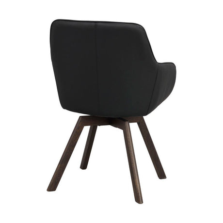 ALISON Essstuhl Schwarz/braun 58x60x88cm - ZEN ZONE Furniture