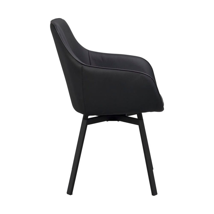 ALISON Essstuhl Schwarz 58x59x89cm - ZEN ZONE Furniture