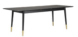 FENWOOD Esstisch Schwarz 180x90x75cm - ZEN ZONE