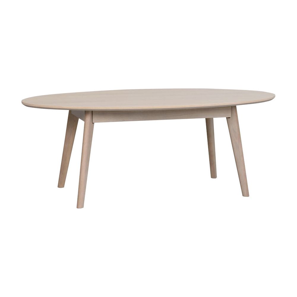 YUMI Couchtisch Weiß pigmentiert 130x65x48cm - ZEN ZONE